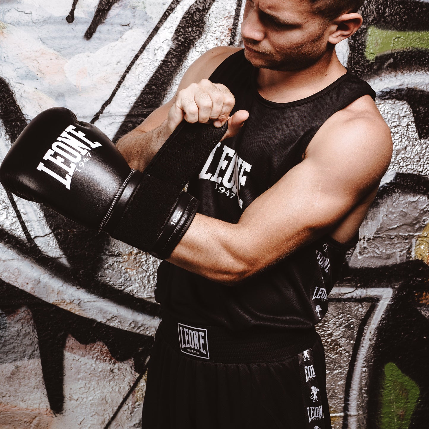 Débardeur de boxe noir LEONE Ambassador